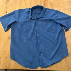Orvis Casual Blue Button-Down Shirt